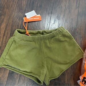 Heron Preston Olive Green Women's Athletic Shorts